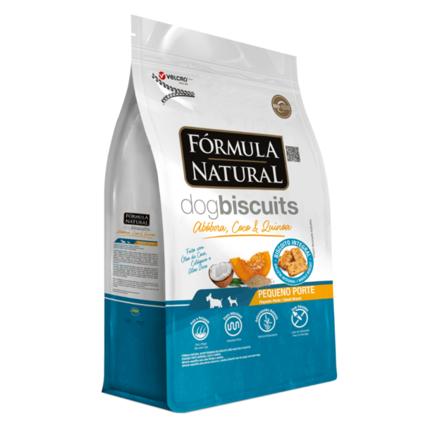 Biscoitos Fórmula Natural Dog Biscuits para Cães de Adultos de Médio e Grande Porte Sabor Abóbora - 250g