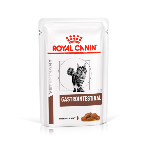 Ração Úmida Royal Canin Sachê Veterinary Diet Gastrointestinal Gatos com Doenças Intestinais - 85g